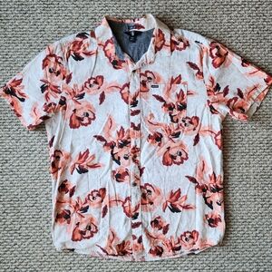 Men's Volcom Foral Short Dleeve Button Down Shirt